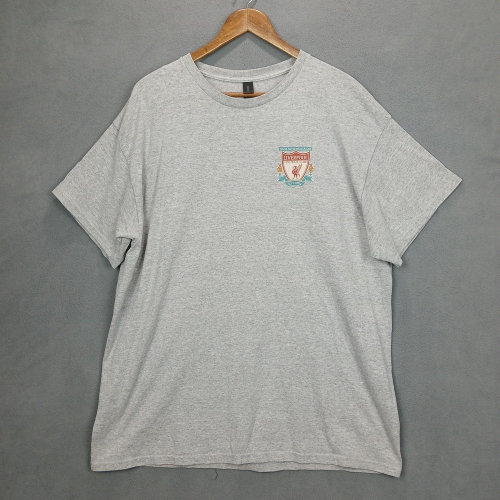 Gildan Heavy Cotton Liverpool Football Club S Beltran #4 T Shirt Mens XL Gray